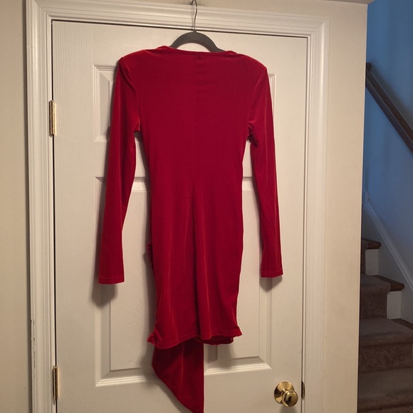 NWOT Shein Red Long Sleeve Dress…size S - Picture 2 of 4